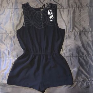 Black Aqua romper